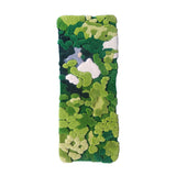Tapis Rond Nature – Motif Mousse Forêt & Fleurs Sauvages Vert | Salon Chambre 7