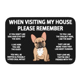 Tapis Entrée Humour Règles de la Maison Chien Imprimé TPE 16
