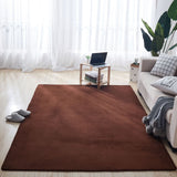 Tapis Rectangle Uni Velours Corail Doux – Salon & Chambre 2