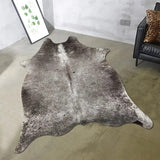 Tapis Forme Irrégulière Peau de Vache Noir & Blanc – Salon & Bureau 7