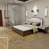 Tapis Hôtel Luxe – Style Chinois Contemporain Bleu & Beige | Salon Hall 3
