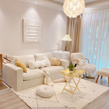 Tapis Berbère Blanc & Crème – Motif Losanges Nordique | Salon Chambre 2