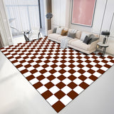 Tapis Rectangulaire Damier Coloré Grand Format 11