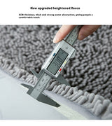 Tapis Chenille Gris Antidérapant Absorbant Entrée Chien Animal 3