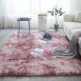 Tapis Shaggy Poil Long Tie-Dye – Dégradé Multicolore | Salon Chambre 7