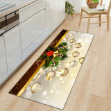 Tapis Runner Noël Fêtes Coloré Cuisine Entrée Lavable 7