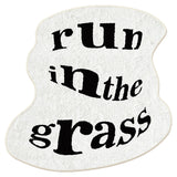 Tapis Irrégulier Lettres Typographiques Streetwear Noir Blanc 2