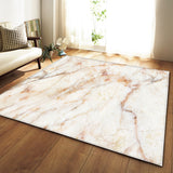 Tapis Rectangulaire Polyester Motif Marbre Multicolore – Salon & Chambre 5