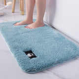 Tapis de Bain Shaggy Moelleux Motif Chat – Salle de Bain & Douche 2