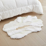 Tapis Irrégulier Fleece – Motif Floral Coloré Doux | Chambre Salon 3