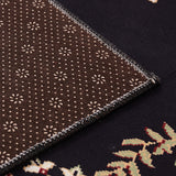 Tapis Couloir Runner Arabesque Noir Blanc Style Européen 2