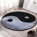 Tapis Rond Yin Yang Noir & Blanc – Chambre & Salon 5