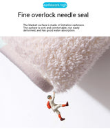 Tapis Rond Lavable Cartoon Girafe Imitation Cachemire Chambre 6