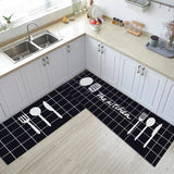 Set 2 Tapis de Cuisine Imprimé Planètes et Espace – Fond Nuit 2