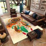 Tapis Rectangulaire Polyester Motif Cartoon Fleurs & Animaux – Salon & Chambre 2