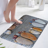 Tapis Entrée Motif Galets Naturels Absorbant – Entrée & Salle de Bain 1