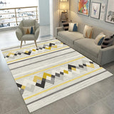 Tapis Rectangulaire Géométrique Moderne – Salon & Chambre 4