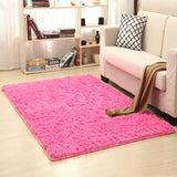 Tapis Rectangulaire Shaggy Uni Moelleux – Salon & Chambre 12