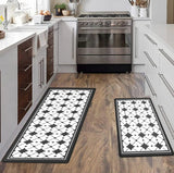 Tapis Cuisine Set 2 Pièces Absorbant Motifs Variés Runner 17