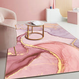 Tapis Rectangulaire Velours Cristal Motif Géométrique Multicolore – Salon & Chambre 7