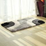 Tapis Rectangulaire Shaggy Microfibre Géométrique – Salle de Bain & Chambre 1