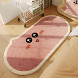 Tapis Runner Ovale Alien Souriant Imitation Cachemire Multicolore 2