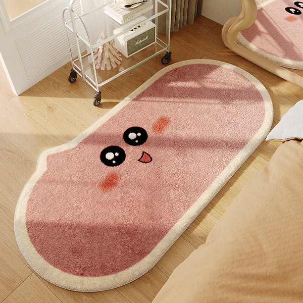 Tapis Runner Ovale Alien Souriant Imitation Cachemire Multicolore