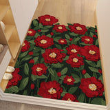 Tapis Découpable Fleurs Rouges & Blanches – Cuisine & Entrée 6