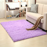 Tapis Rectangulaire Shaggy Uni Moelleux – Salon & Chambre 12