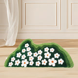 Tapis Forme Irrégulière Floqué Motif Paysage Naturel – Salon & Chambre 2