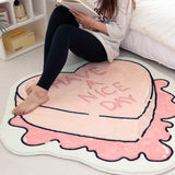 Tapis Cœur Shaggy Rose – Chambre & Salon 4