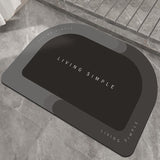 Tapis de Bain Ovale Séchage Rapide – Aspect Nappa Luxe 4