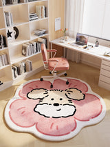 Tapis Forme Œuf au Plat Cartoon Chambre Bureau Kawaii 2