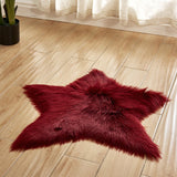 Tapis Étoile Shaggy Bordeaux – Chambre & Couloir 3