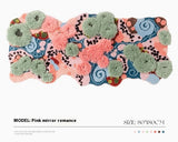 Tapis Touffeté Irrégulier Jardin d'Été Coloré Fleurs Chambre 12