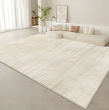 Tapis Rectangulaire Luxe Crème Bordure Élégante – Salon 1