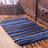 Tapis Runner Tressé Rayures Colorées – Entrée & Couloir 2