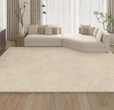 Tapis Rectangulaire Épais Uni Texture Romaine – Salon & Bureau 6