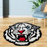 Tapis Forme Tête de Tigre Irrégulier – Salon & Chambre 4