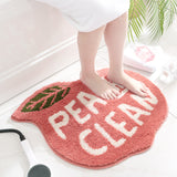 Tapis Forme Pêche Inscription Kawaii – Salle de Bain & Cuisine 3