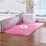 Tapis Rectangulaire Shaggy Imitation Mouton – Chambre & Salon 11