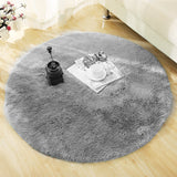 Tapis Rond Shaggy Poil Long – Fausse Fourrure Multicolore 5