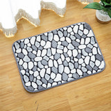 Tapis Salle de Bain Antidérapant – Motif Galets Gris | Douche & Entrée 1