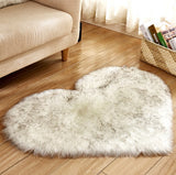 Tapis Forme Cœur Shaggy Poil Long Ultra Doux – Chambre & Salon 14