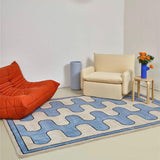 Tapis Damier Checkerboard Moderne – Salon Luxe – Plusieurs Coloris 2