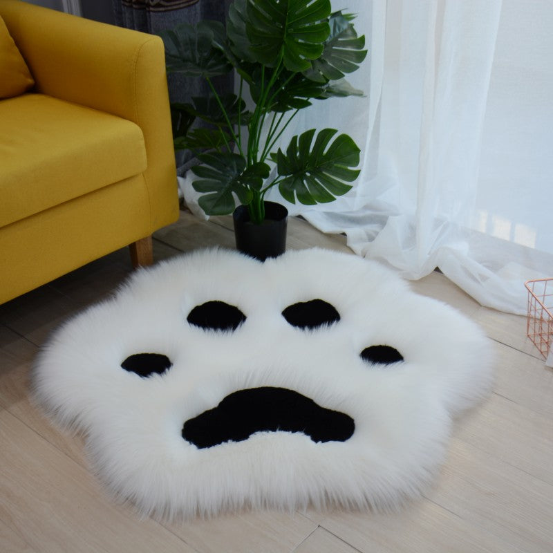 Tapis Forme Patte de Chat Peluche Chambre Enfant Kawaii — Tapinna®