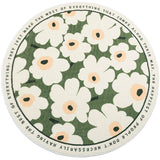 Tapis Rond Grandes Fleurs Blanches Style Marimekko – Salon & Chambre 4