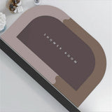 Tapis de Bain Ovale Velours Diatomite Ultra-Absorbant – Salle de Bain & Douche 7