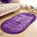 Tapis Ovale Imitation Laine Shaggy Poil Long – Chambre & Salon 11