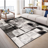 Tapis Rectangulaire Acrylique Tufté Motif Géométrique Scandinave – Salon 1